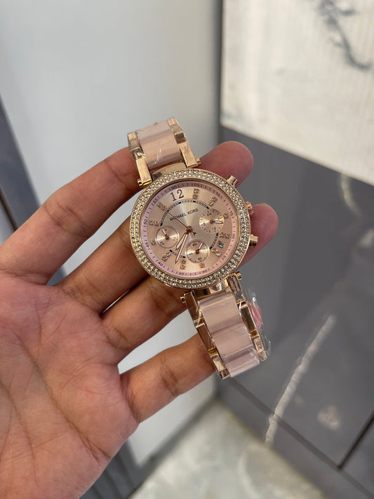 Ladies Watch Michael Kors Rose Gold Chronograph