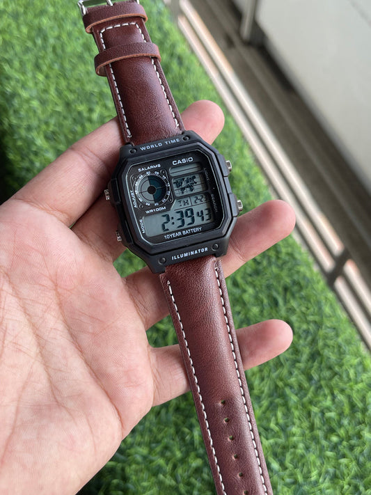 Casiio Illuminator Brown Leather Edition - Premium quality