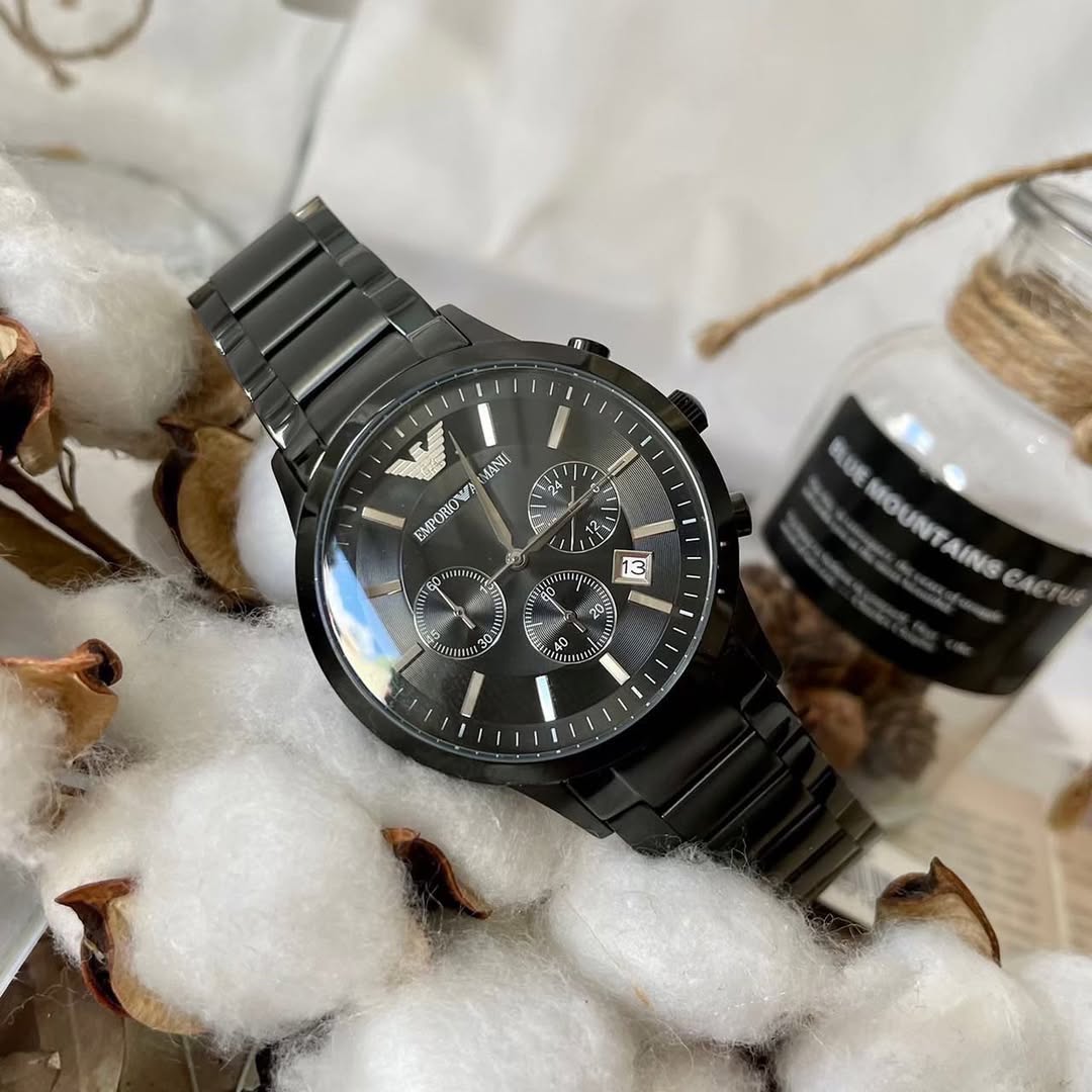 Emporio Chronograph Analog Black Dial Men’s Watch