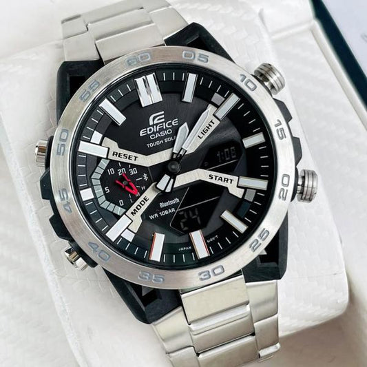 Casio Edifice Silver Chronograph Watch