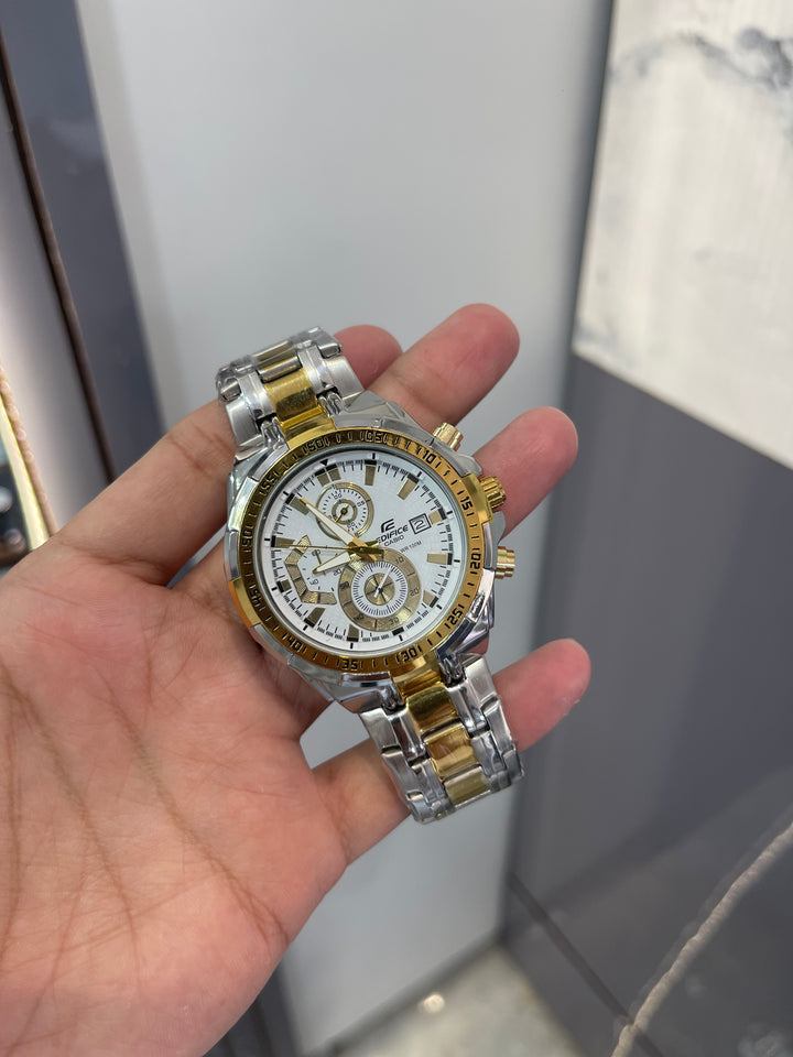 Casio Edifice dual tone Chronograph - Precision Watch